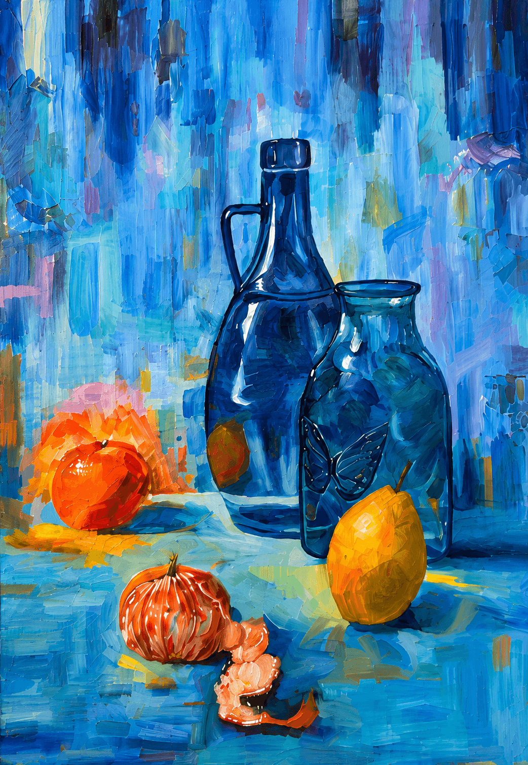 Blue Bottles by Melodie