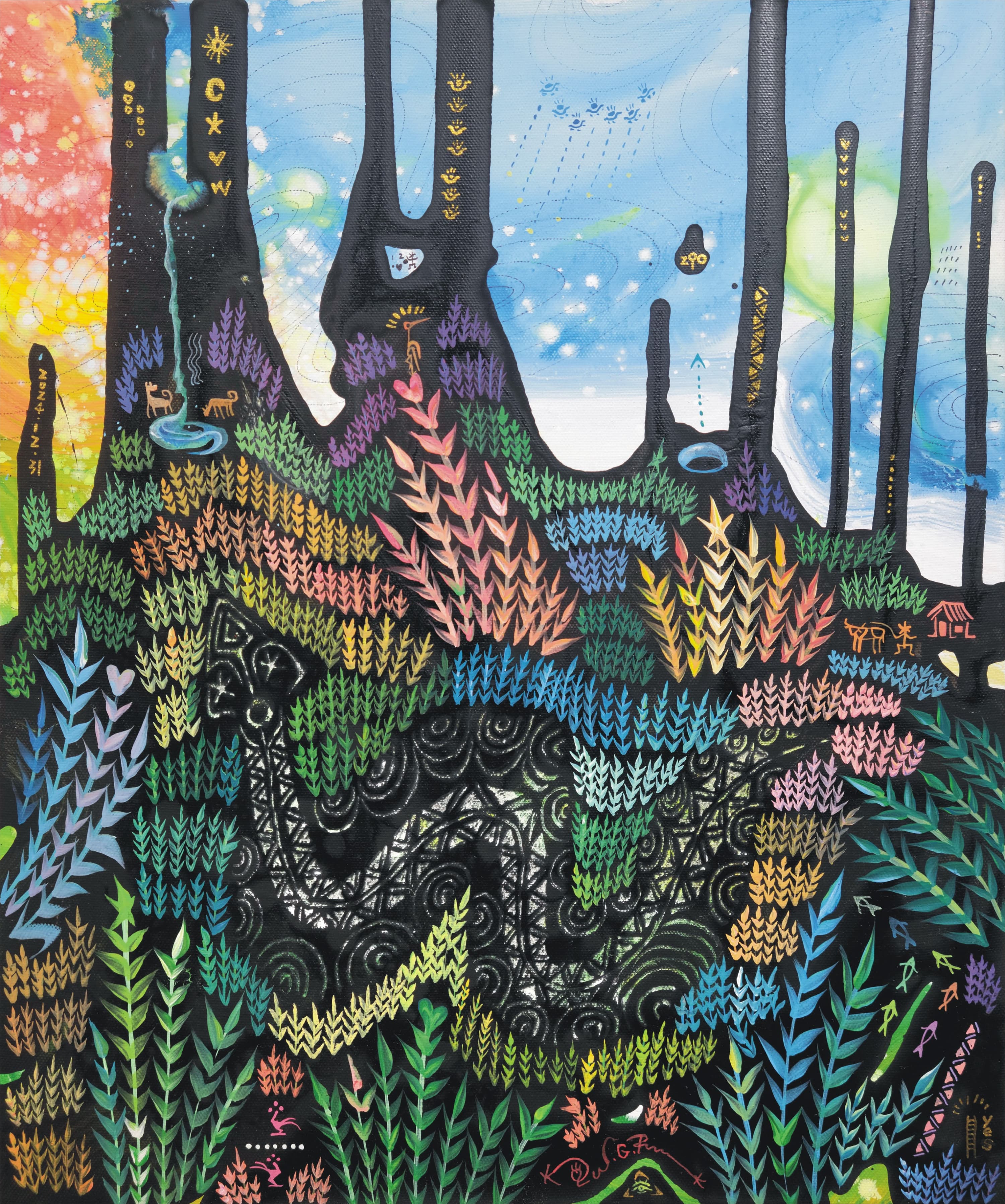 Wang Guo-Ren — Plant Inspiration 290 — Seeing the life of a snake (2024)